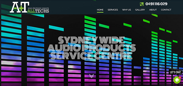 alltechse electronics website design and logo design and company profile by FOX DESIGN Sydney