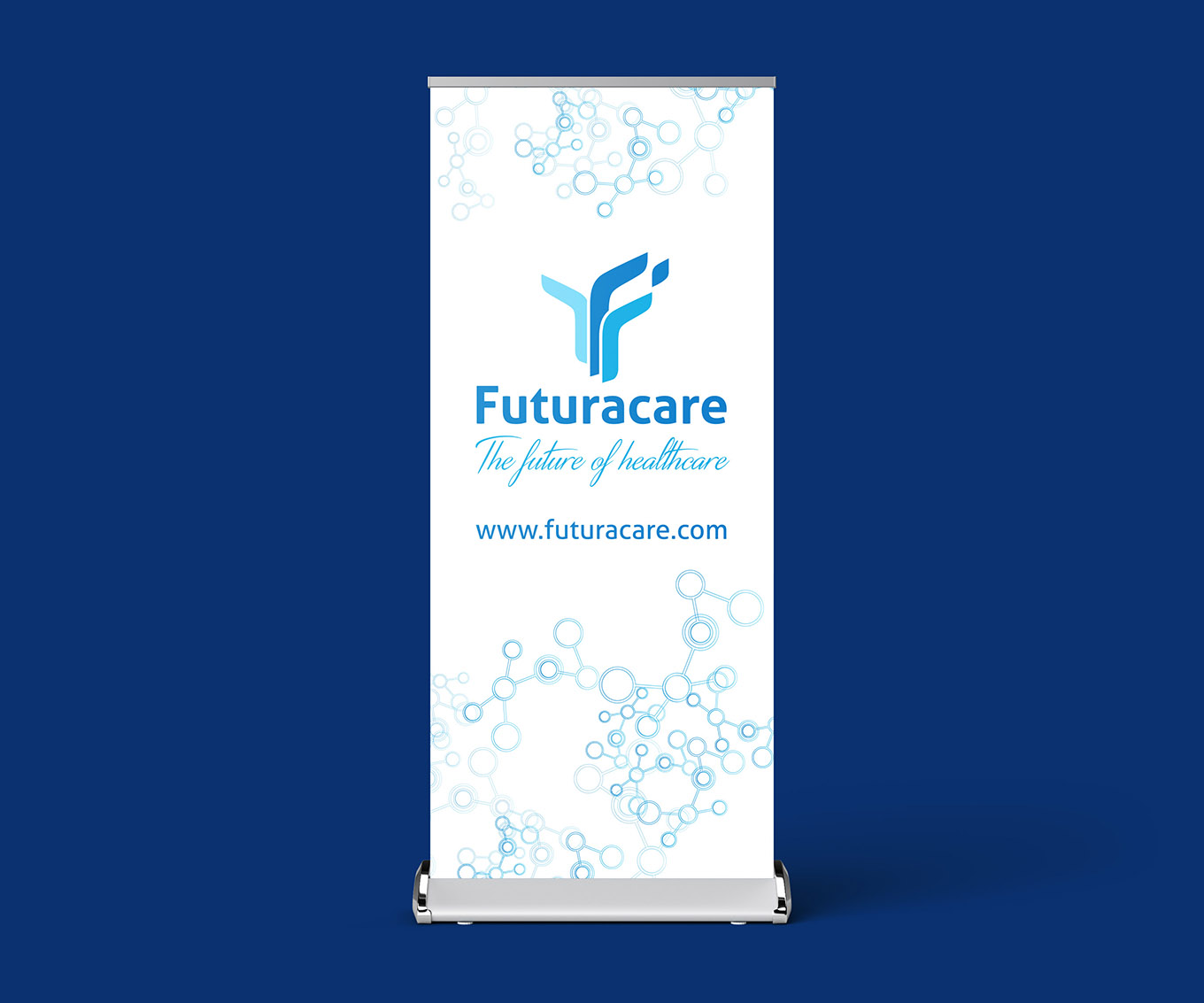Futuracare Pull Up Banner design and print by FOX DESIGN