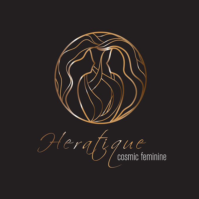 Heratique Cosmic Feminine logo by FOX DESIGN