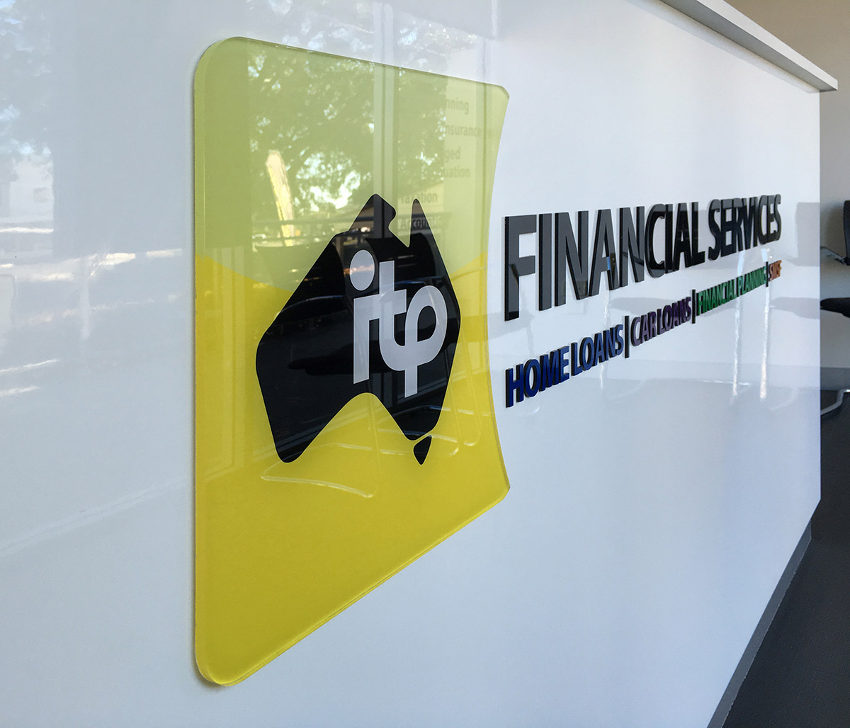 ITP office 3D logo signage design by FOX DESIGN
