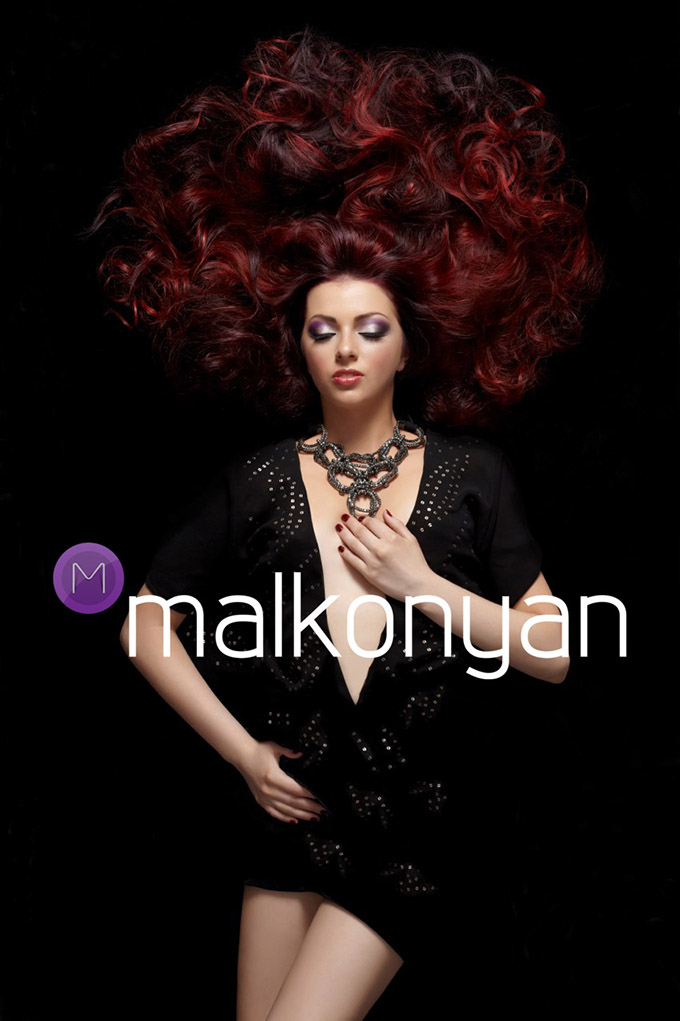 Branding and marketing design for Malkonyan Hair Group