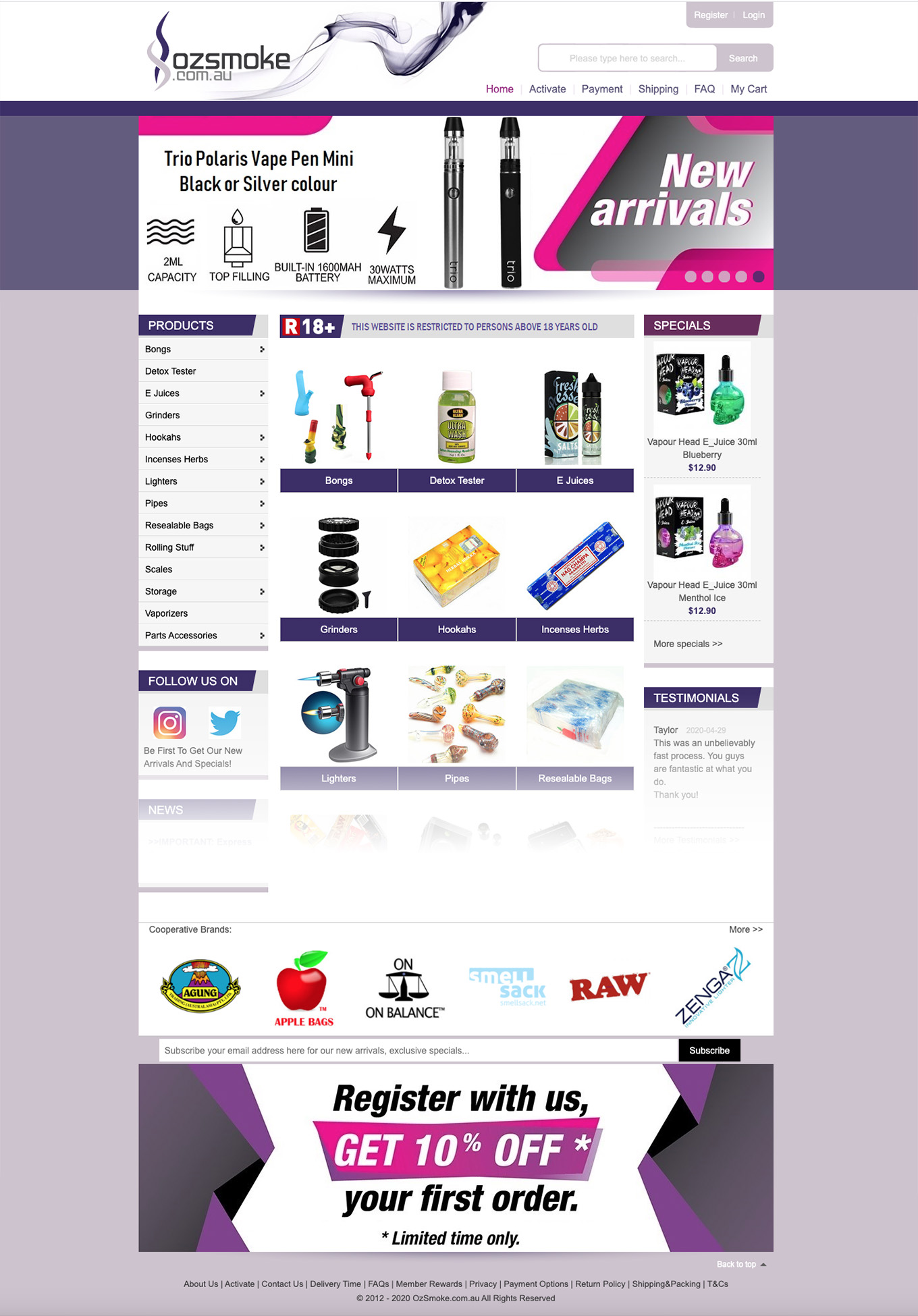 Gift industry eCommerce Website Design and Development by FOX DESIGN Sydney