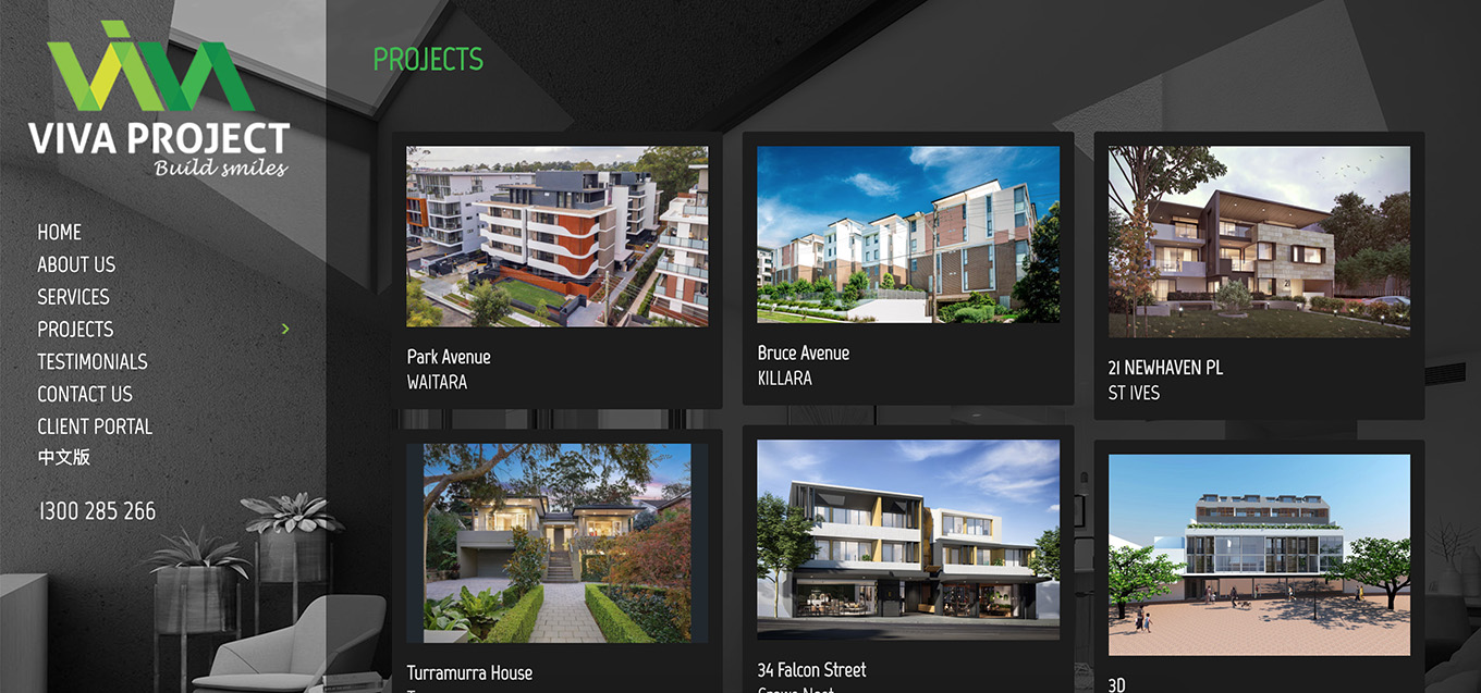 VIVA 建筑 房地产开发，承建 品牌设计，网站设计 by FOX DESIGN | 创意，品牌，数字，澳大利亚悉尼设计公司